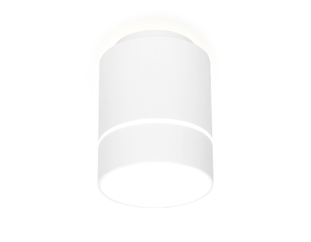Накладной светодиодный точечный светильник TN256 WH/S белый/песок LED 4200K 7W D80*135 Ambrella Light