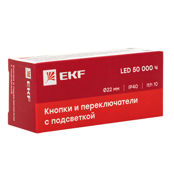 Переключатель BD33 3P c красной подстветкой 24В NO PROxima EKF Переключатель BD33 3P c красной подстветкой 24В NO PROxima EKF