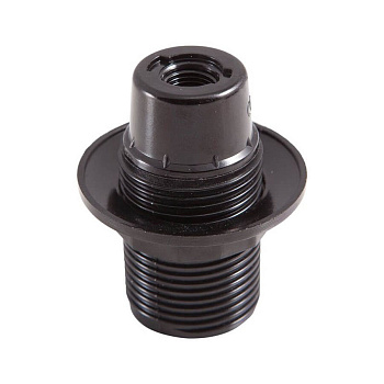 Патрон GLH-E14-CAR-H-B-R, карболитовый Е14, подвесной, с кольцом, черный, 1/50/600 General