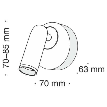 Бра 3Вт 3000K Черный IP20 Mirax C038WL-L3B3K Technical