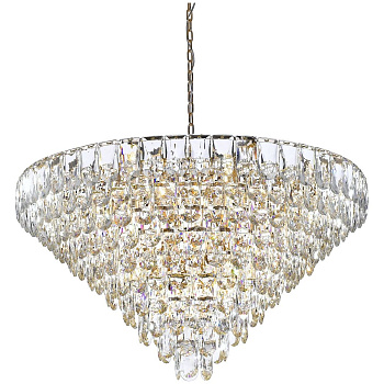 Люстра подвесная Белое золото/Прозрачный E14 29*40Вт WE106.29.103 WERTMARK