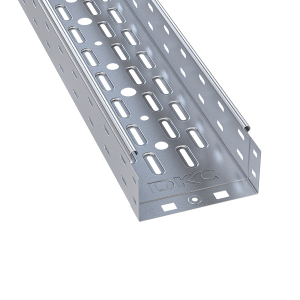 Лоток перфорированный 100х80 L 3000, цинк-ламельный, RAL7043 DKC