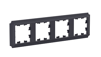 ATLASDESIGN ANTIQUE 4-постовая РАМКА, универсальная, КАРБОН Schneider Electric