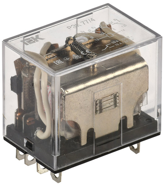 Реле промежуточное РЭК77/4(LY4) с индикацией 10А 24В DC IEK