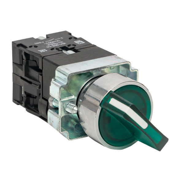 Переключатель BD33 3P c зеленой подстветкой 230В NO PROxima EKF