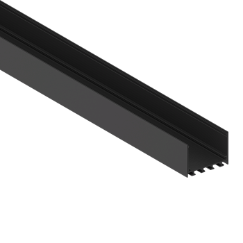 Donel Накладной алюминиевый профиль, 50х35х3000. Цвет: Чёрный матовый, RAL9005,Серия:DN8ALE