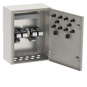 Ящик упр. Я5435-2874 реверс. без ВА 2 фидера с перекл. 6А IEK