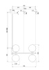 Подвесной светильник 4*G9 25Вт Латунь IP20 Ring MOD013PL-04BS Maytoni