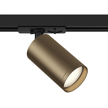 Светильник трековый 1*GU10 10Вт Черный и Бронза матовая IP20 Focus S TR020-1-GU10-BBZ Technical