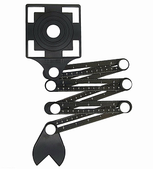 Универсальный шаблон плиточника с угловым фиксатором, 6 колен, 1 трафарет 280401 Trio-Diamond