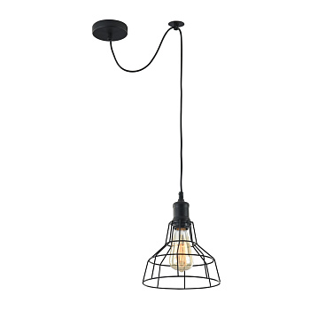 Подвесной светильник 1*E27 60Вт Черный IP20 Denver T448-PL-01-B Maytoni