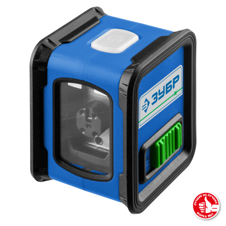 КРЕСТ зеленый нивелир лазерный ЗУБР