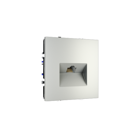 Розетка компьютерная встраиваемая Voltum S70 RJ45 КАТ.6, (сталь)