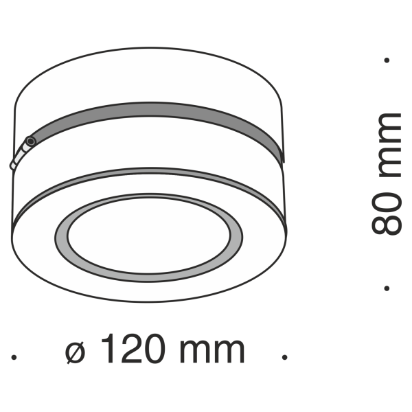 Потолочный светильник 20Вт 3000K Белый IP20 Treviso C023CL-L20W Technical