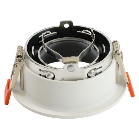 Светильник потолочный встраиваемый, MR16 G5.3, белый + черный хром DL3102 Feron