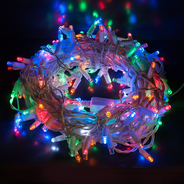 Гирлянда нить с мерцанием 10м IP65 (400-101 мульти) Eurosvet