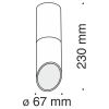 Потолочный светильник 1*GU10 50Вт Белый IP20 Lipari C025CL-01W Technical