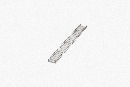 Лоток замковый перфорированный ЛМЗ 300х60х3000 УХЛ1, горячее цинкование, S1,2