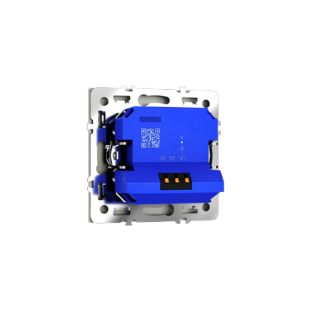 Светорегулятор встраиваемый Voltum S70 поворотно-нажимной 600 Вт, (сталь)