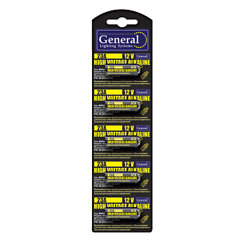 Батарейка GBAT-23А щелочная (12В для брелков) 5шт в блист (800556) (5/100/1000) General