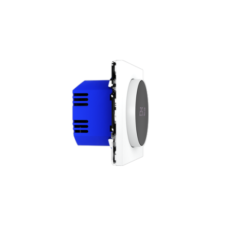 Терморегулятор электронный Voltum S70 с индикацией и датчиком, для теплого пола, (белый матовый)