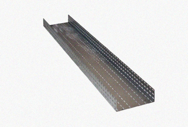 Лоток перфорированный ЛМ 100х100х2000 УХЛ1, горячее цинкование, S1,0