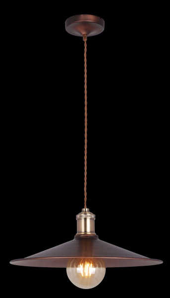 Подвесной светильник 1*E27 60Вт Коричневый IP20 Jingle T028-01-R Maytoni