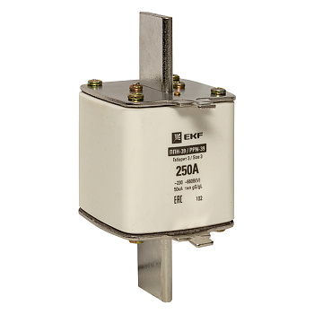 Плавкая вставка ППН-39 630/250А габарит 3 PROxima EKF