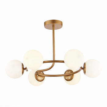 Люстра потолочная Золотистый/Белый E14 6*40Вт SLE220602-06 EVOLUCE