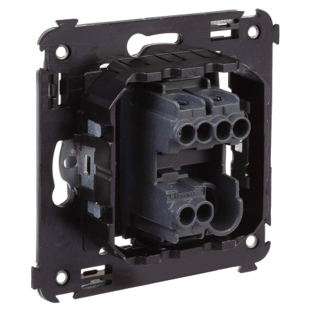 Переключатель одноклавишный в стену, "Avanti", "Черный матовый" DKC