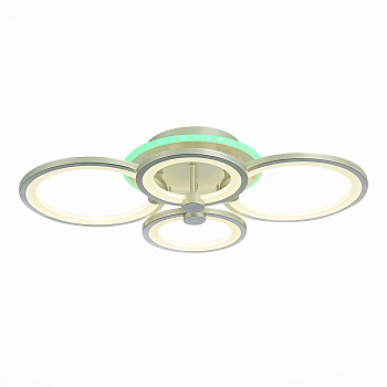 Светильник потолочный Серебристый/Белый LED 1*100Вт RGB 8Вт 3000-6000К SLE200392-04RGB EVOLED