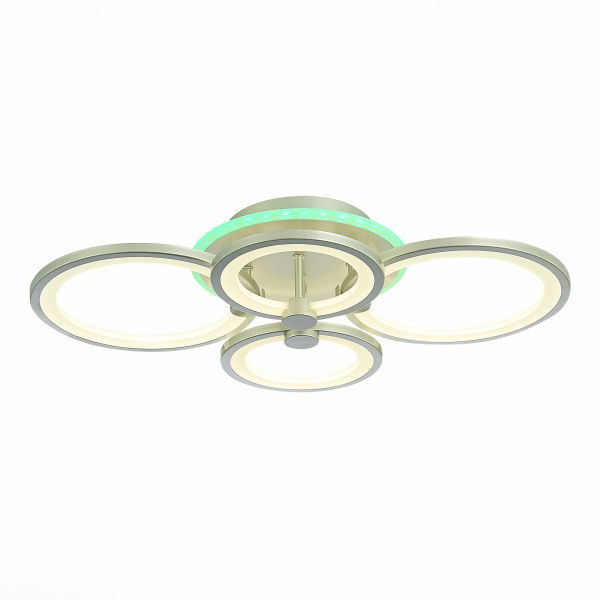 Светильник потолочный Серебристый/Белый LED 1*100Вт RGB 8Вт 3000-6000К SLE200392-04RGB EVOLED