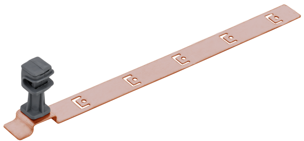 Держатель проводника круглого 6-8мм для черепичной кровли медь IEK