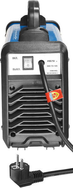 Инвертор сварочный, Профессионал ЗАС-Т3-165, 165А, MMA,IGBT,Форсаж дуги,Горячий старт,Антиприлипание эл-да,ПВ-60%,220В (мин 160В) ЗУБР