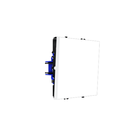 Перекрестный переключатель встраиваемый Voltum S70 одноклавишный 10А, (белый матовый)