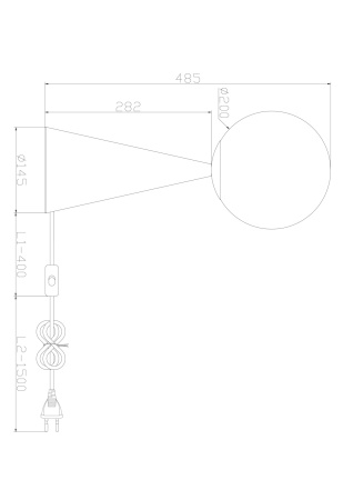 Настольный светильник 1*E14 60Вт Латунь IP20 Glow FR5289TL-01BS Freya