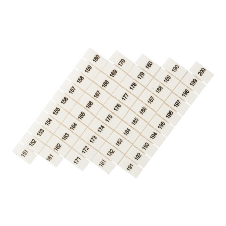 Маркеры для JXB-ST 1,5 с нумерацией 150-200 (100 шт) PROxima EKF