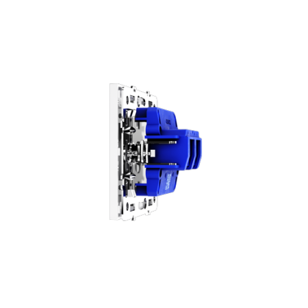 Розетка акустическая встраиваемая Voltum S70 4-местная, (белый глянцевый)