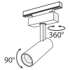 Светильник трековый 13Вт 4000K Черный IP20 Focus LED TR019-2-10W4K-B Technical