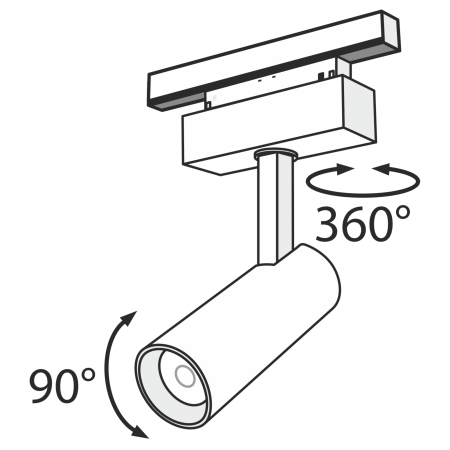 Светильник трековый 13Вт 4000K Черный IP20 Focus LED TR019-2-10W4K-B Technical