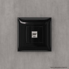 Компьютерная розетка RJ-45 без шторки в стену, кат.6А одинарная экранированная, "Avanti", "Черный квадрат" DKC