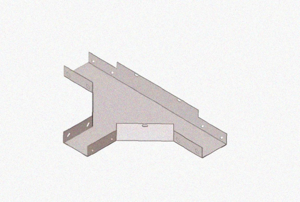 Лоток тройниковый замковый перфорированный ОТЗ 200х100 УХЛ1, горячее цинкование, S1,0