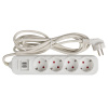 Удлинитель "Эксперт" 4 гнезда 3 метра 16А/3,5кВт с 2 USB 2,1А ПВС 3х1 EKF