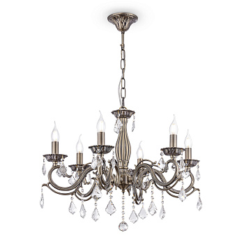 Люстра 6*E14 60Вт Бронза Антик IP20 Bronze RC245-PL-06-R Maytoni