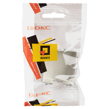 Вывод кабеля модульный "Avanti", "Закаленная сталь", 2 модуля DKC