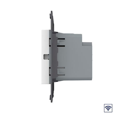 Одноклавишный сенсорный выключатель Module с функцией радиоуправления, цвет белый (механизм) Livolo