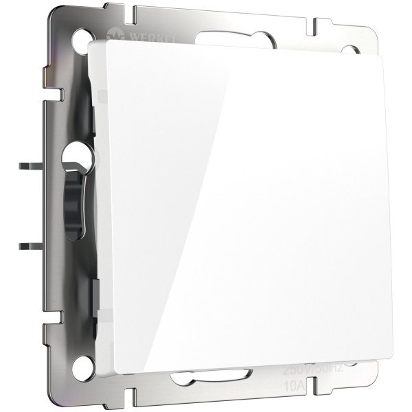 Встраиваемые механизмы Выключатель СУ 1 кл. проходной 10А Белый IP20 Werkel