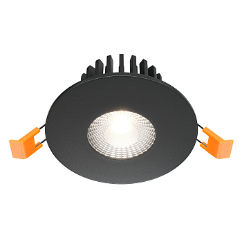 Встраиваемый светильник LED 7Вт Черный IP20 Downlight DL038-2-L7B4K Technical Maytoni