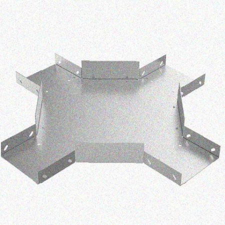 Лоток крестообразный замковый перфорированный КМЗ 400х65 УТ1,5, горячее цинкование S1,5