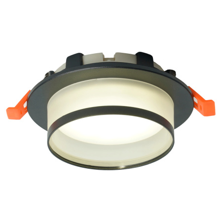 Светильник потолочный встраиваемый, 15W 230V GX53, черный, круг, без лампы, DL500 Feron